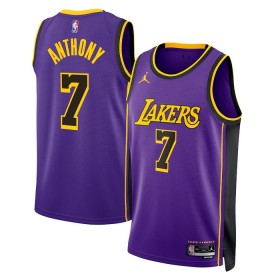 Män Los Angeles Lakers Tröja Carmelo Anthony 7 Jordan 2022-23 Statement Edition Lila Swingman